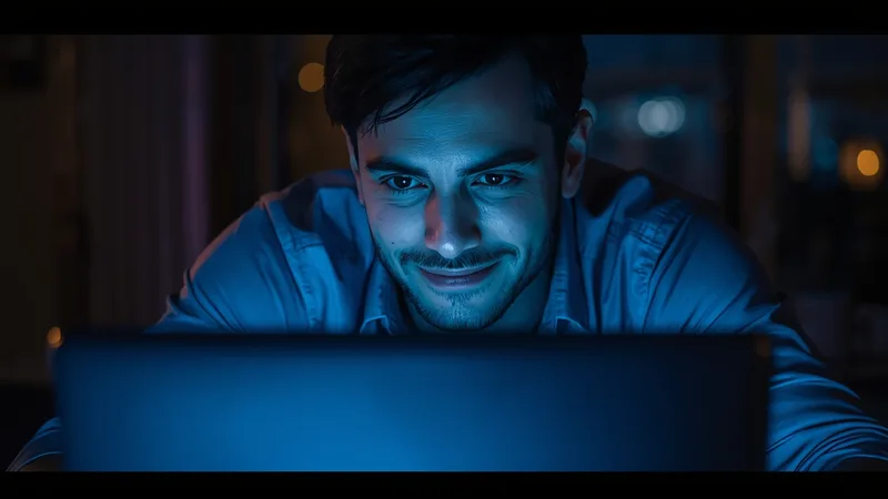A man smiling, connected live cam to cam on ChatMe